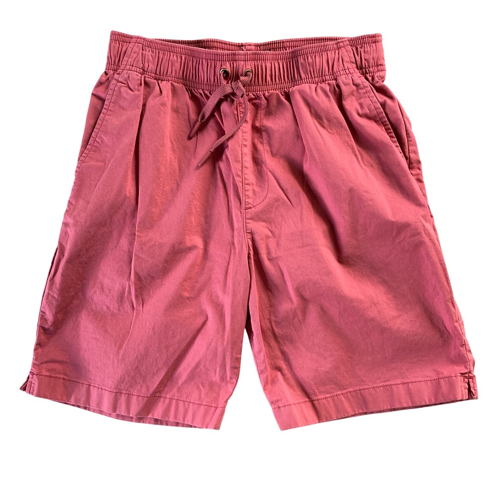 J. Crew Crewcuts Boys' Pier Short Stretch Twill Coral Pull-On Drawstring Size 16